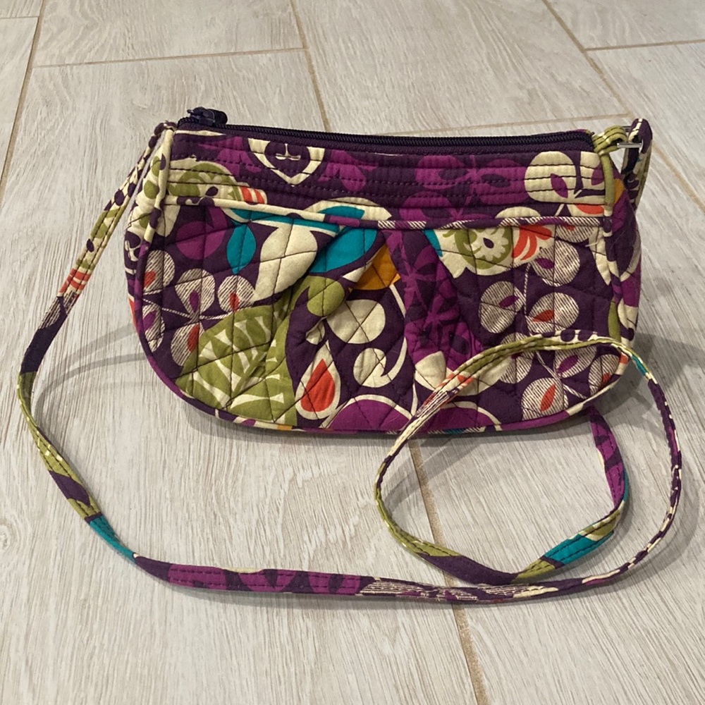 Vera Bradley Purple-Patterned Mini Purse